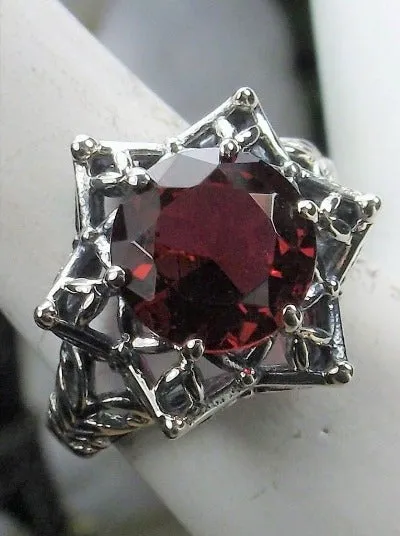 Star Ring, Ruby Ring, Gothic Jewelry Design#D121