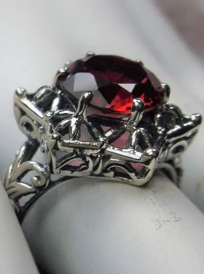 Star Ring, Ruby Ring, Gothic Jewelry Design#D121