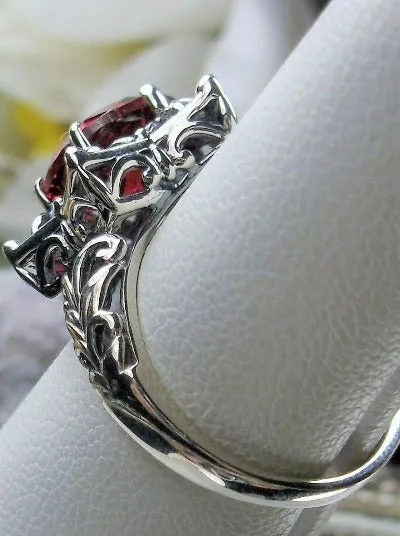 Star Ring, Ruby Ring, Gothic Jewelry Design#D121