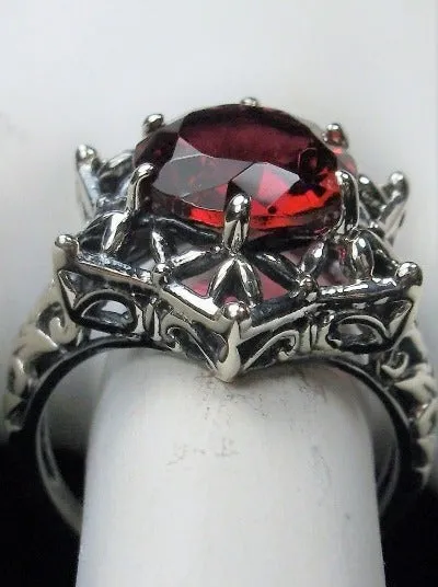 Star Ring, Ruby Ring, Gothic Jewelry Design#D121