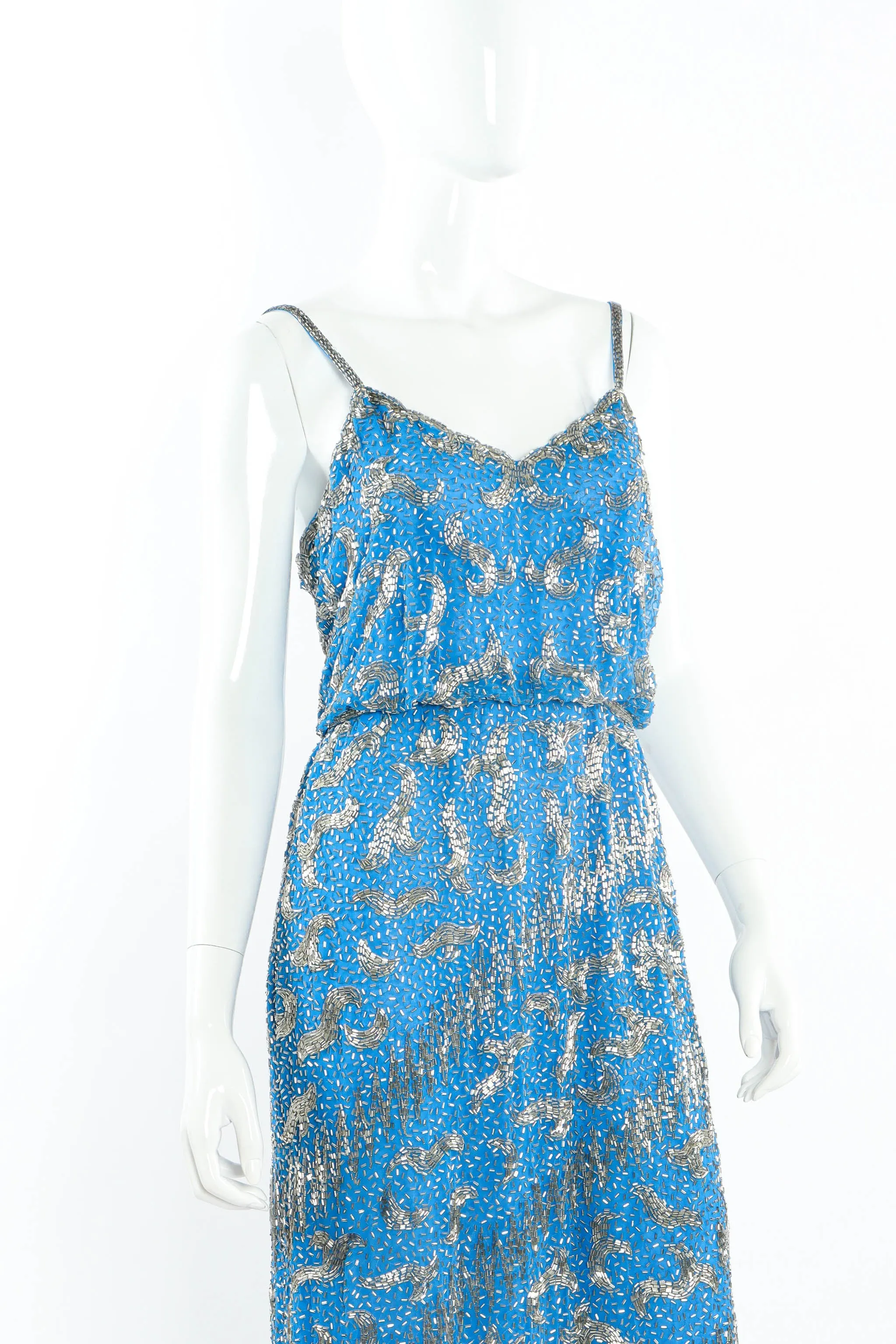 Swirl Art Beaded Dress
