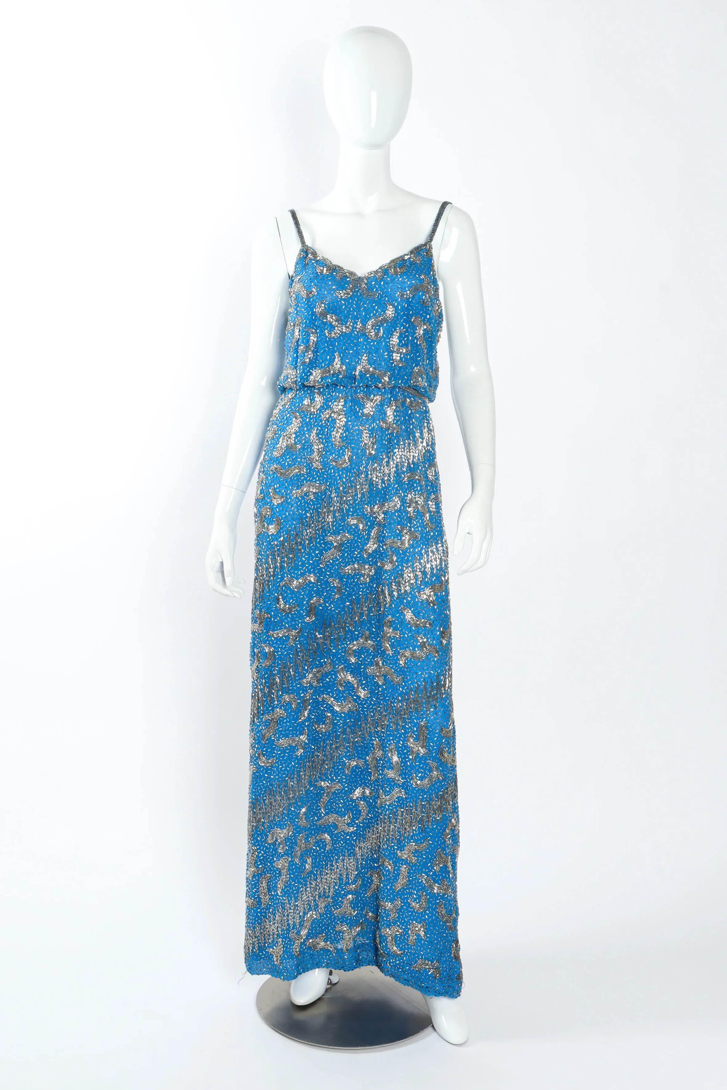 Swirl Art Beaded Dress