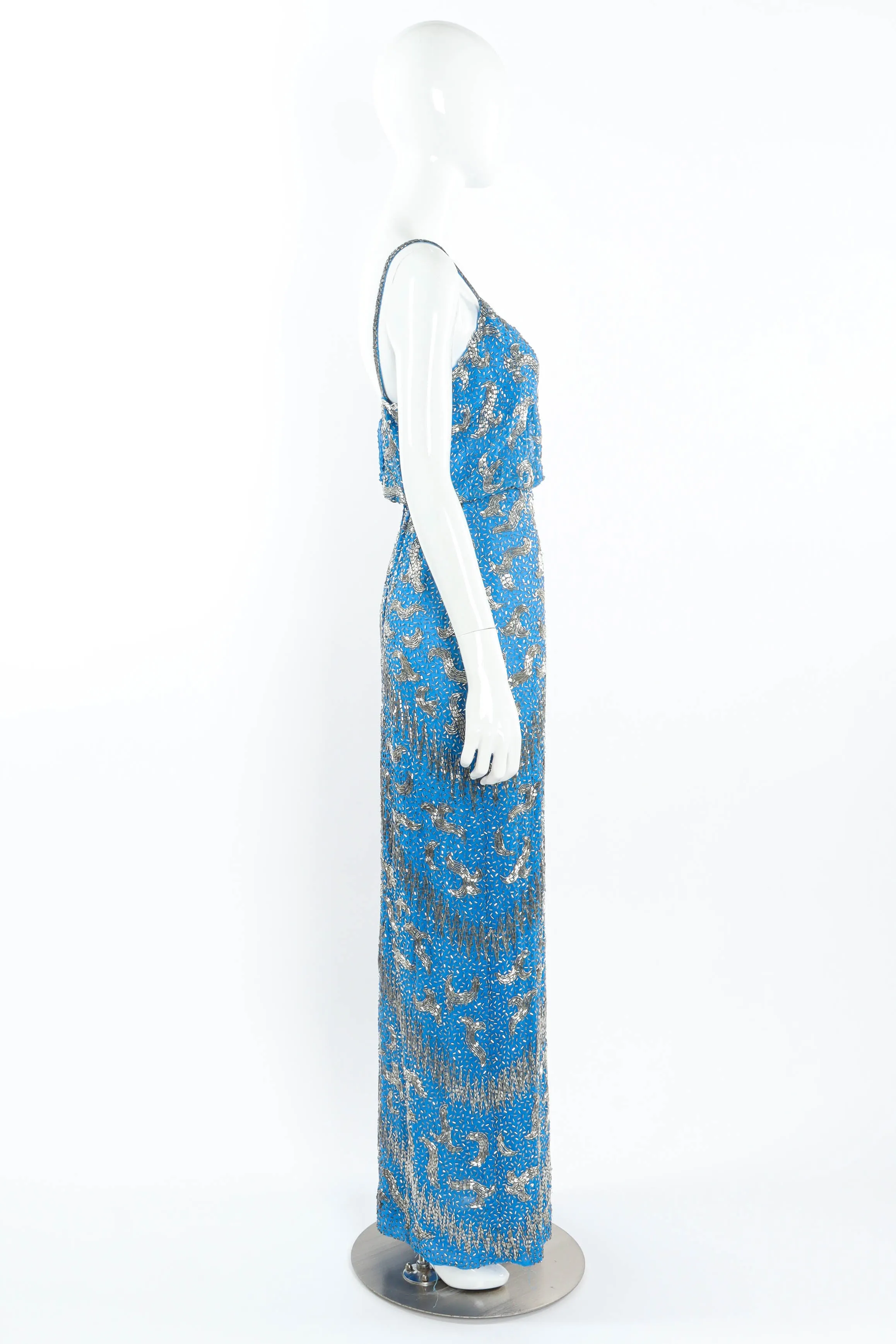 Swirl Art Beaded Dress