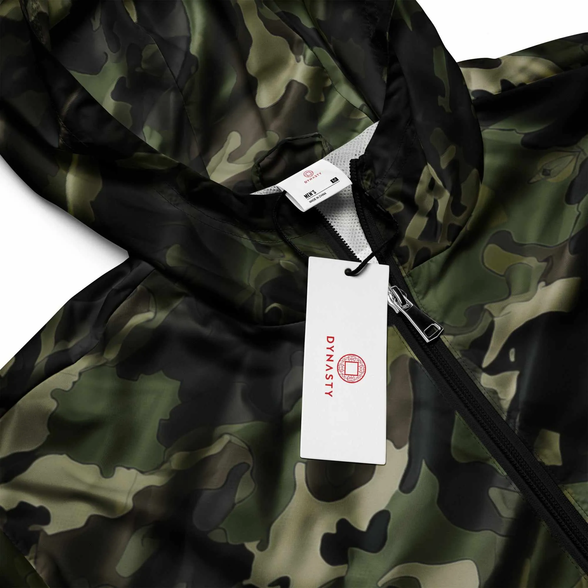 Tactical Camouflage Windbreaker Jacket (Military Green Woodland)