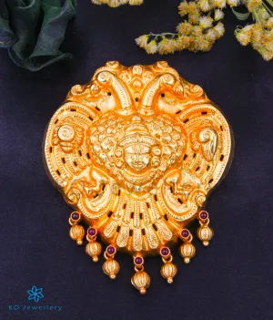 The Bhavya Gandaberunda Silver Nakkasi Pendant