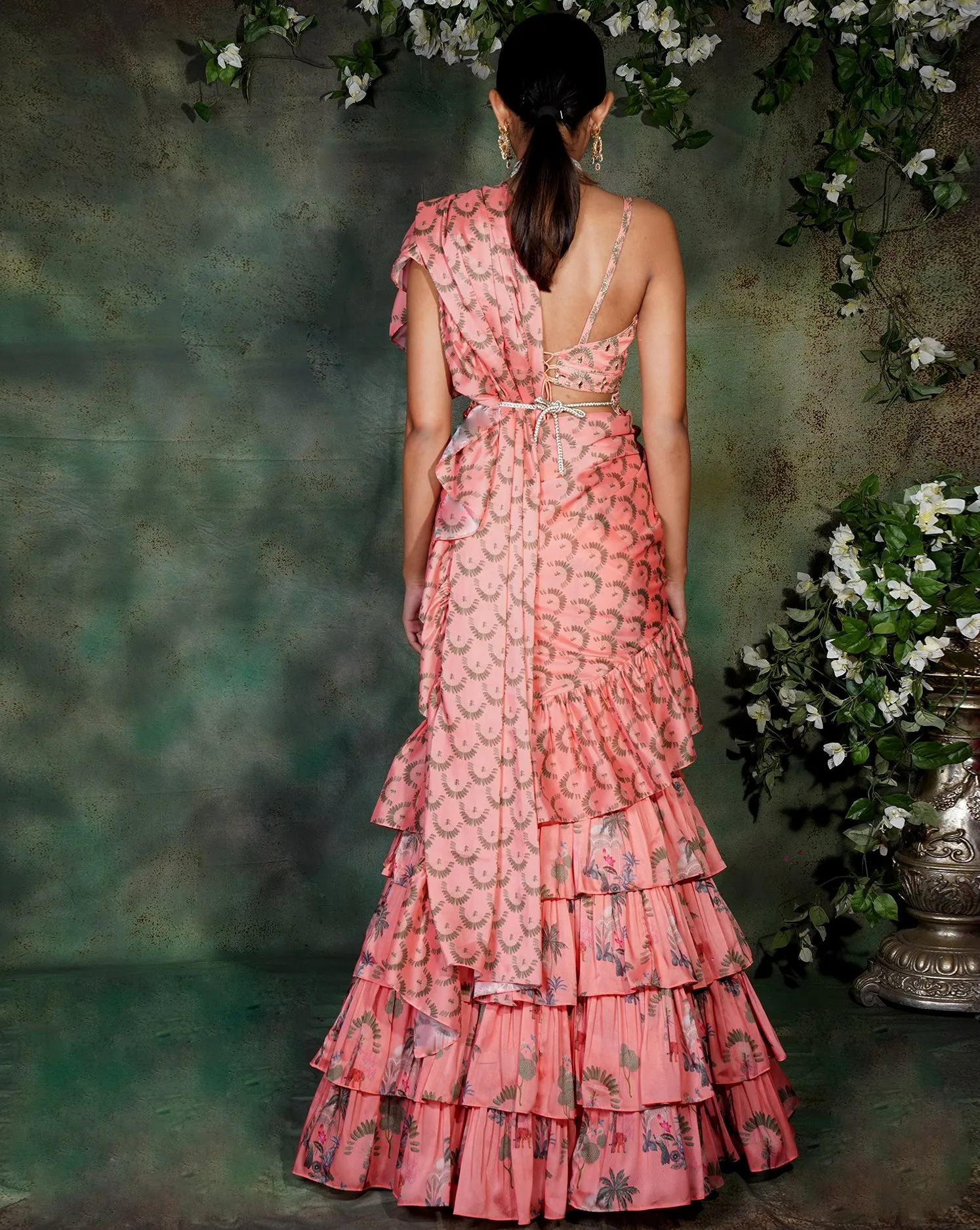 The Paradise Ruffle Sari