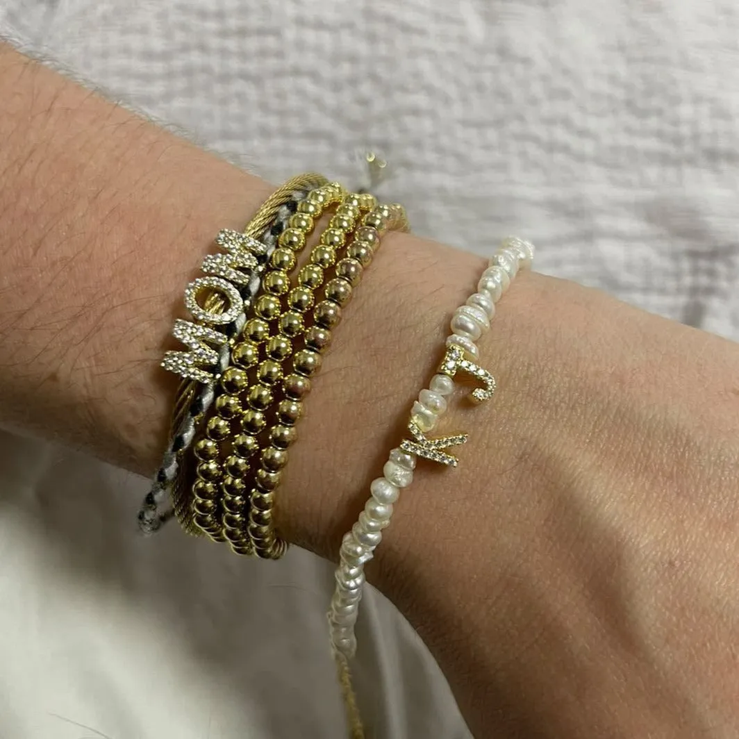 The Pearl Initial Bracelet