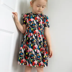 Tropical birds print Dress