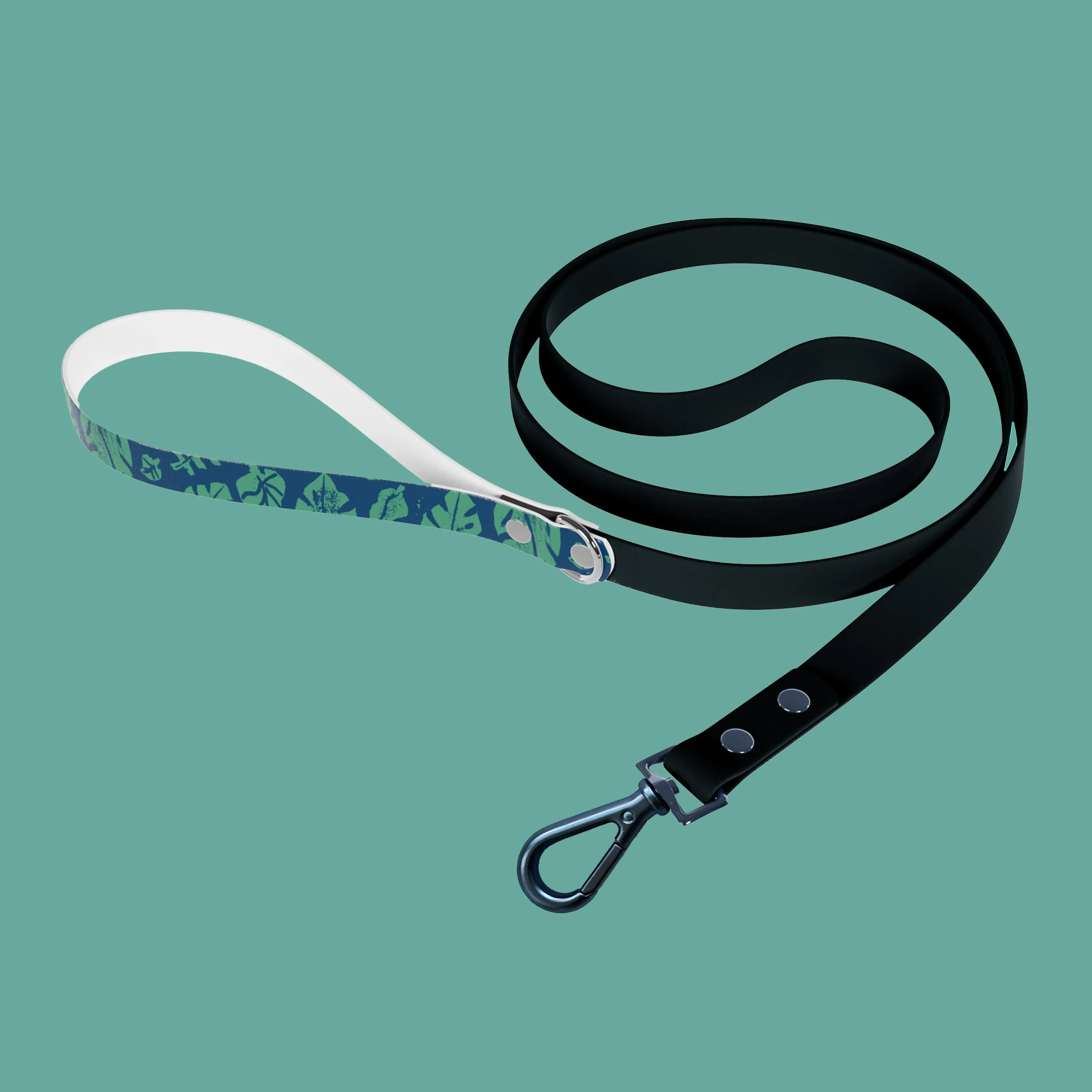 Tropical Block Print Dog Leash