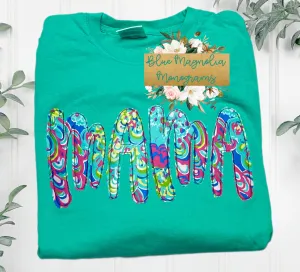 Tropical Name Applique Tee Wholesale