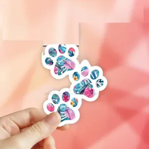 Tropical Paws Sticker