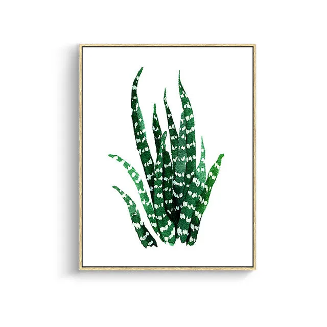 Tropical Plant Leaves Wall Art