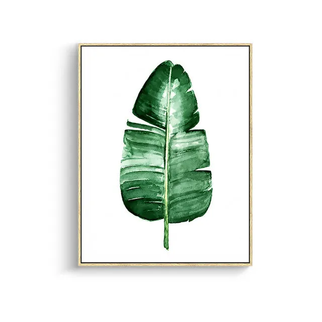 Tropical Plant Leaves Wall Art