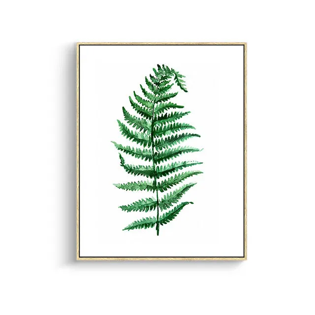 Tropical Plant Leaves Wall Art