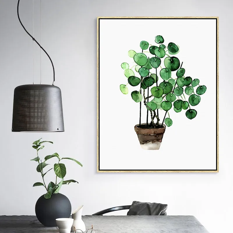 Tropical Plant Leaves Wall Art