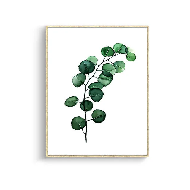 Tropical Plant Leaves Wall Art
