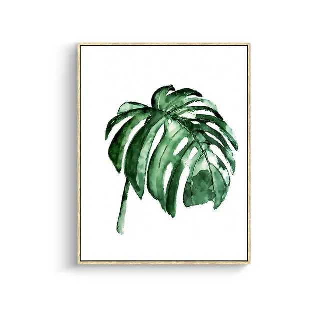 Tropical Plant Leaves Wall Art