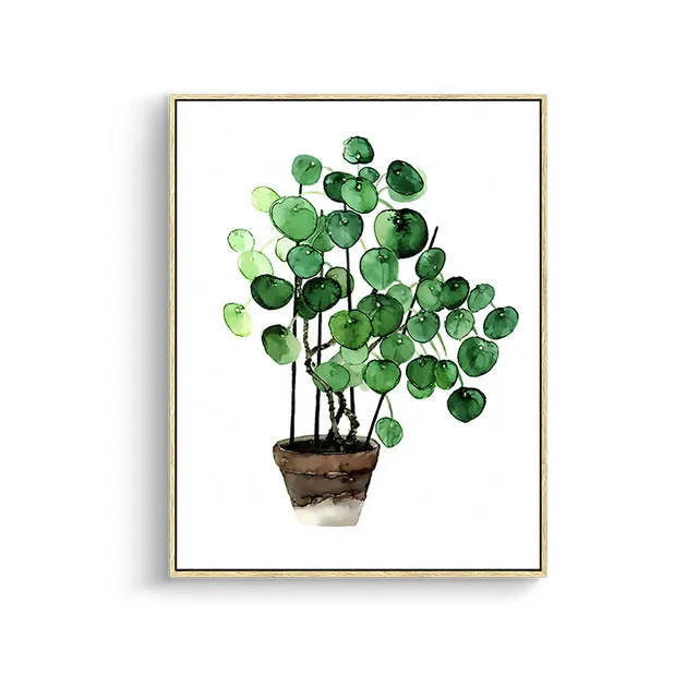 Tropical Plant Leaves Wall Art