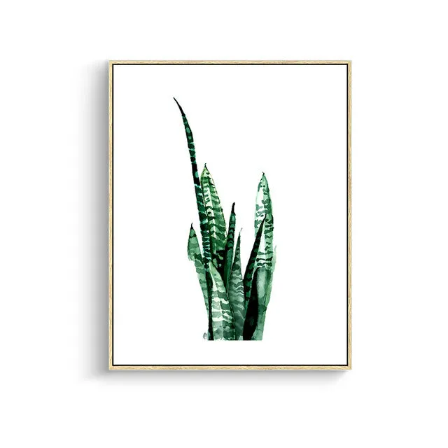 Tropical Plant Leaves Wall Art