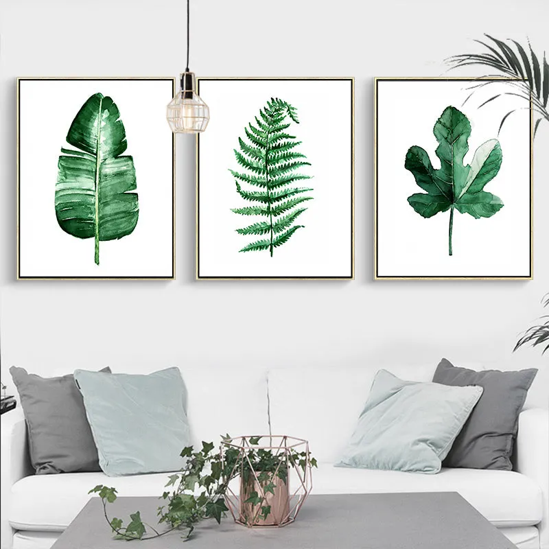 Tropical Plant Leaves Wall Art