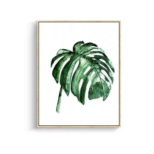 Tropical Plant Leaves Wall Art