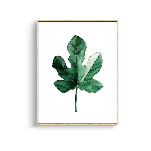 Tropical Plant Leaves Wall Art