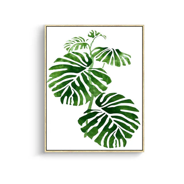 Tropical Plant Leaves Wall Art