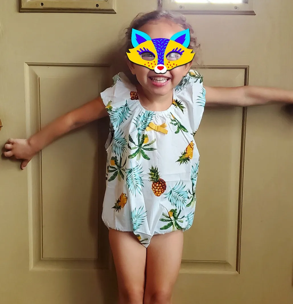 Tropical Ruffle Romper (Littles)