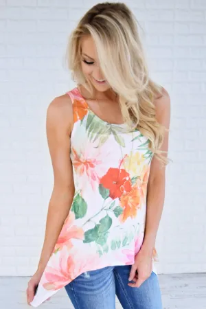 Tropics Babe Floral Tank Top