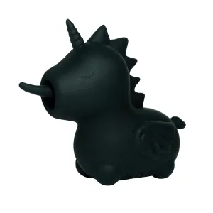 Unihorn Wild Spirit Vibrator with Lashing Tongue - Black