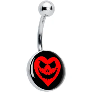 Valentine Jack O Heart Belly Ring