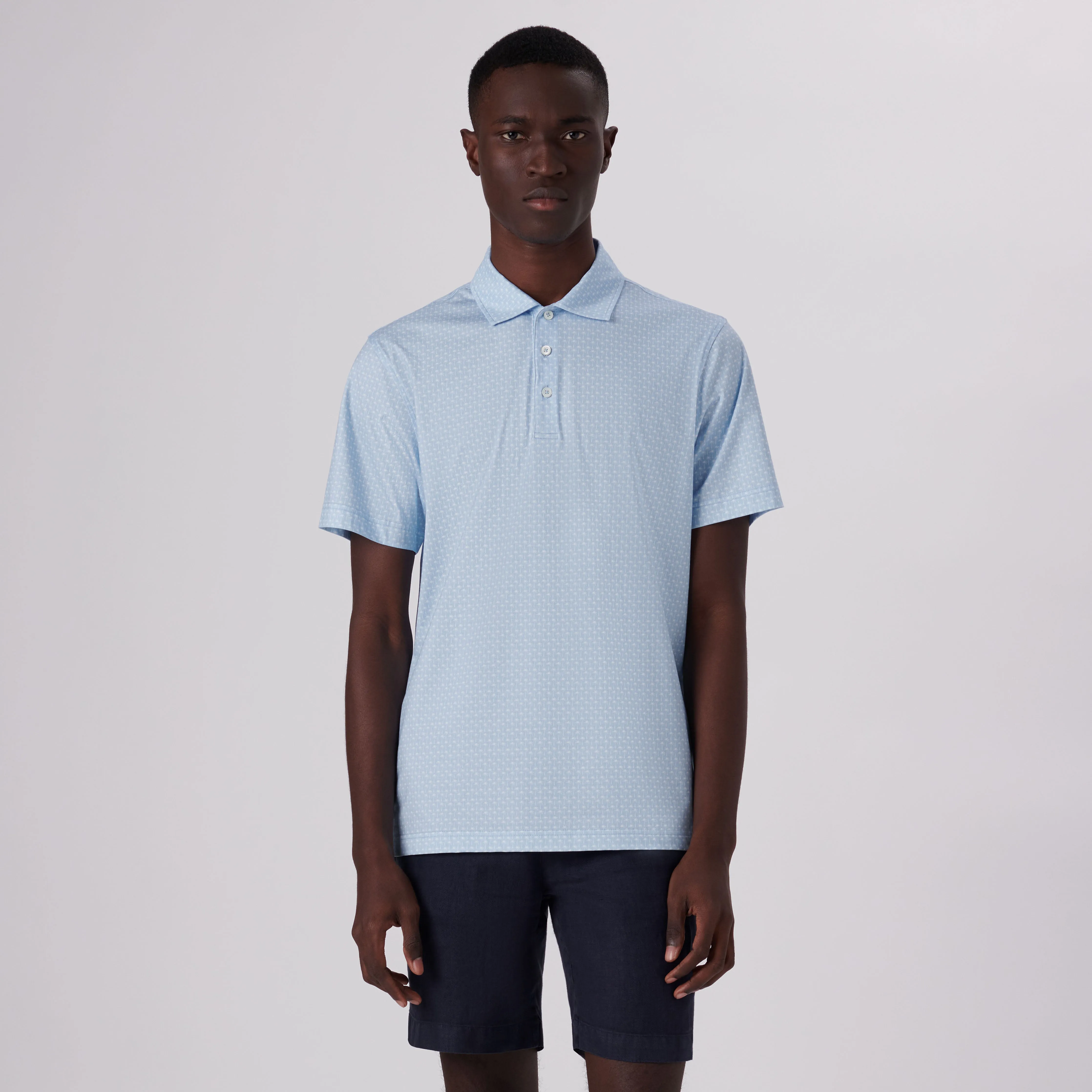 Victor Palm Trees Print OoohCotton Polo