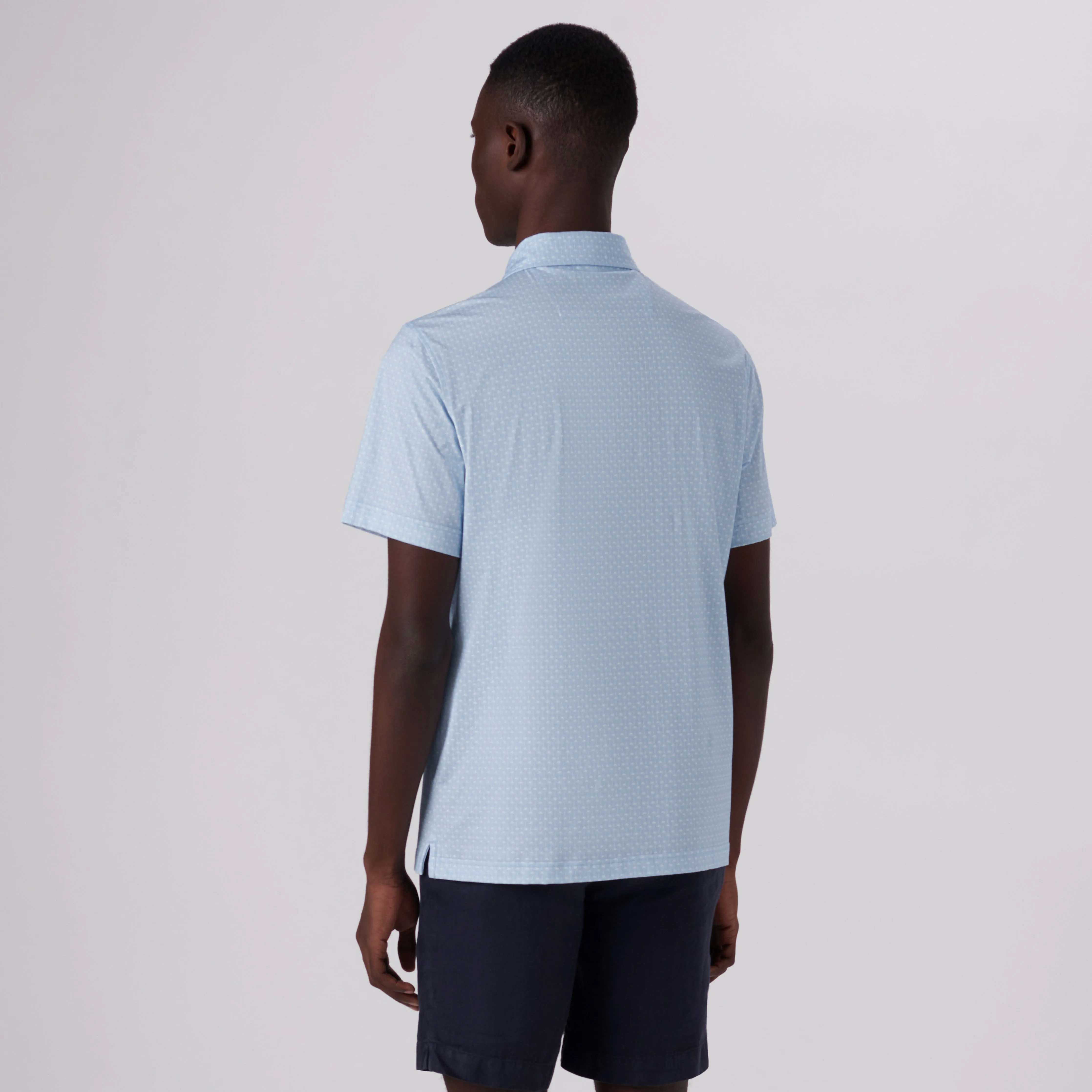 Victor Palm Trees Print OoohCotton Polo
