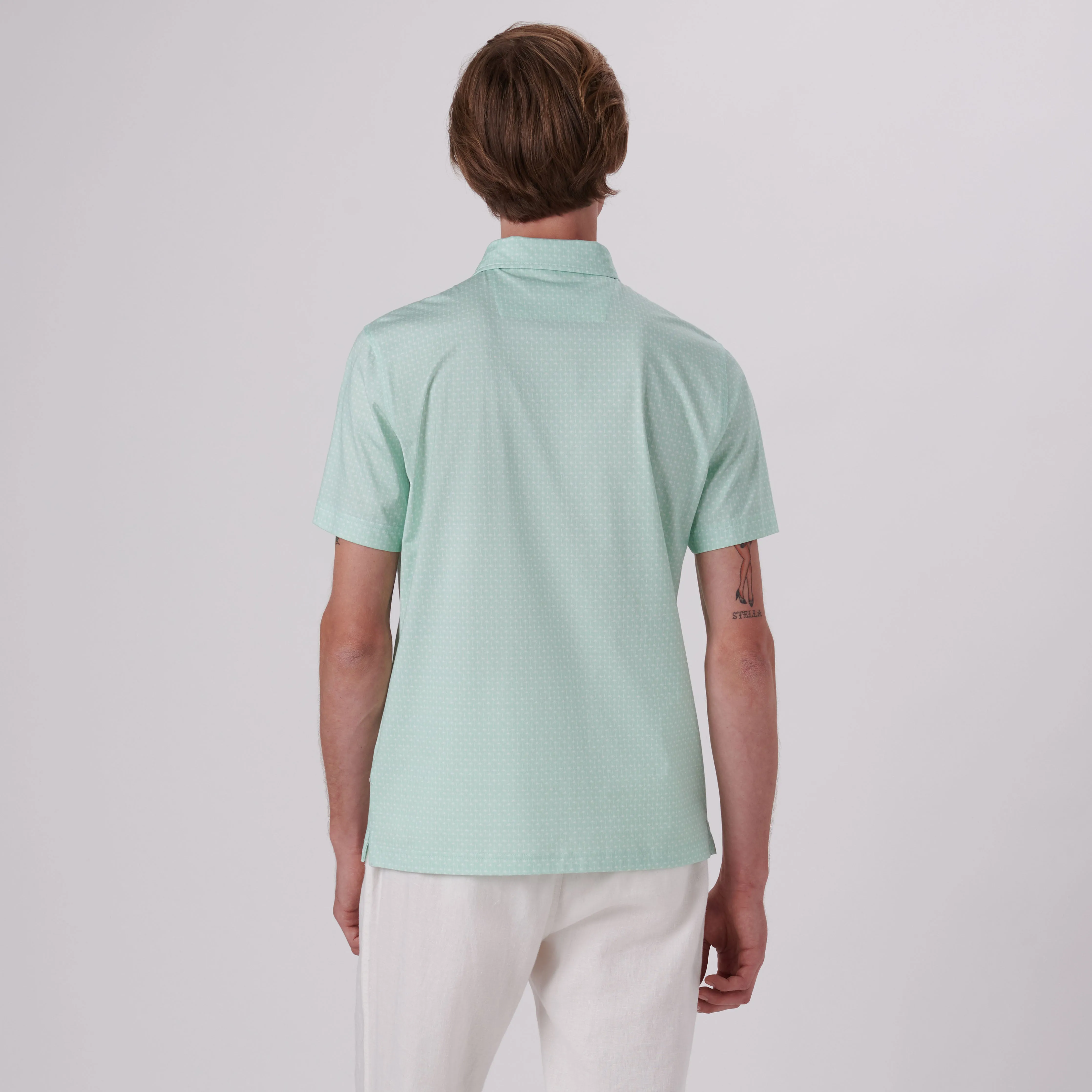 Victor Palm Trees Print OoohCotton Polo