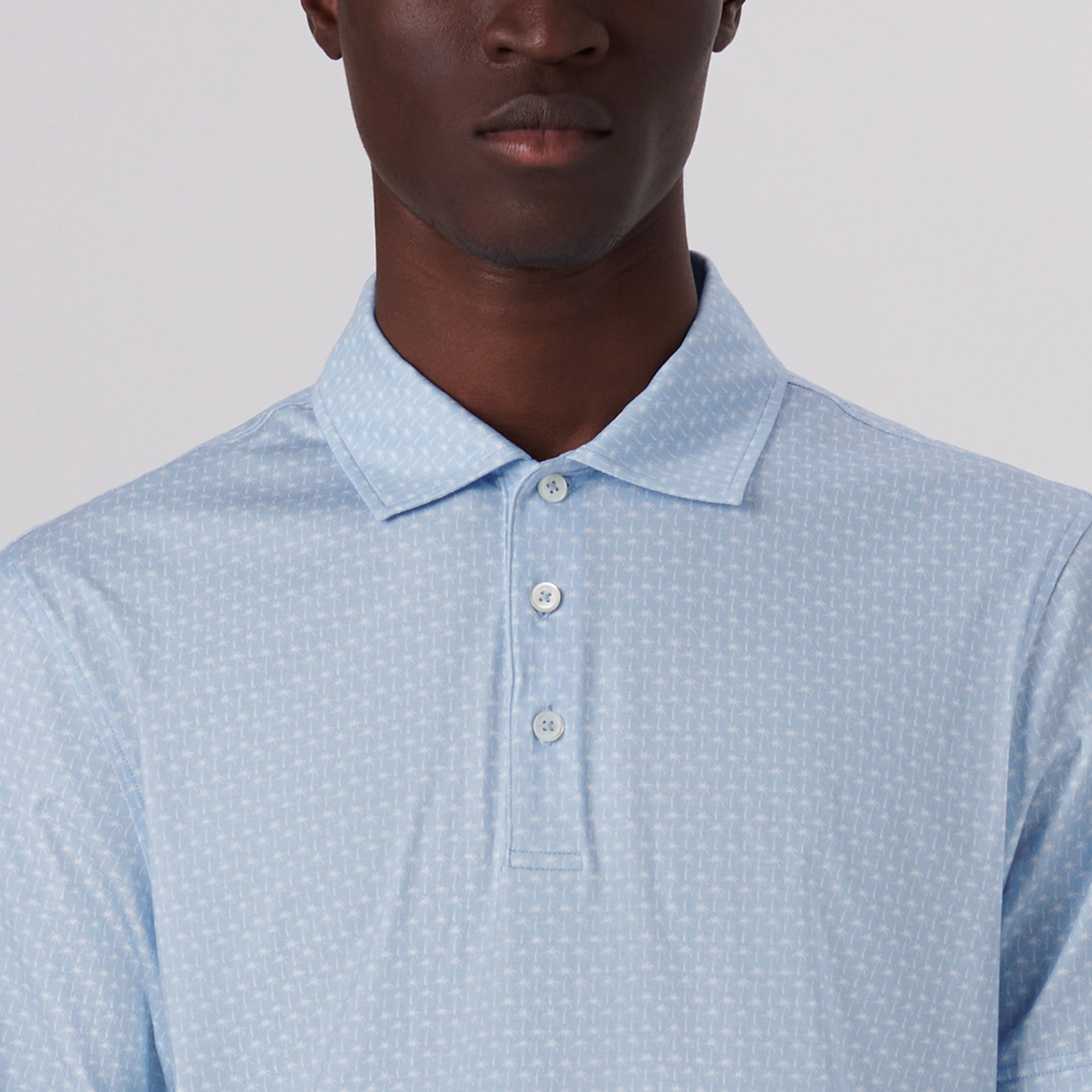 Victor Palm Trees Print OoohCotton Polo