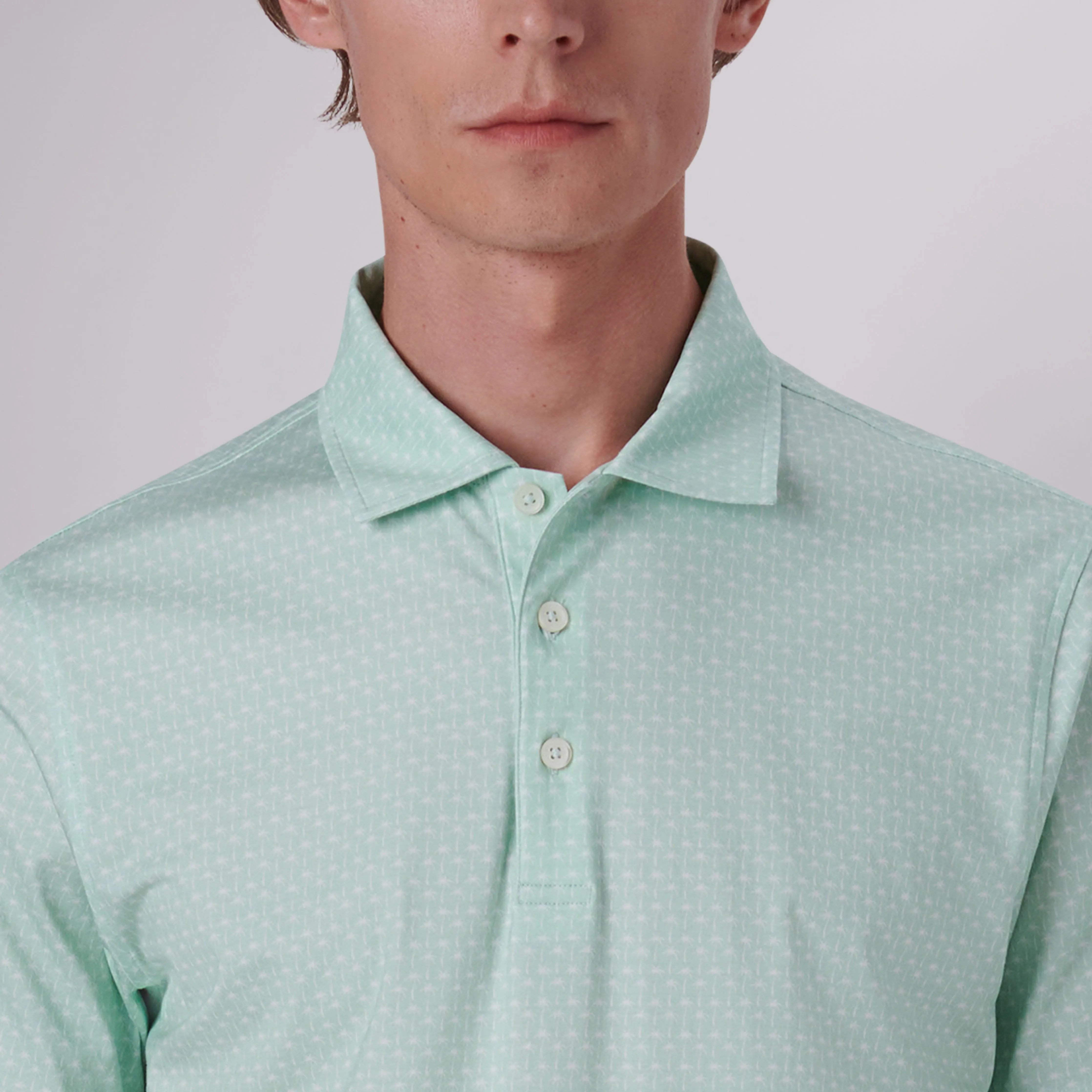 Victor Palm Trees Print OoohCotton Polo