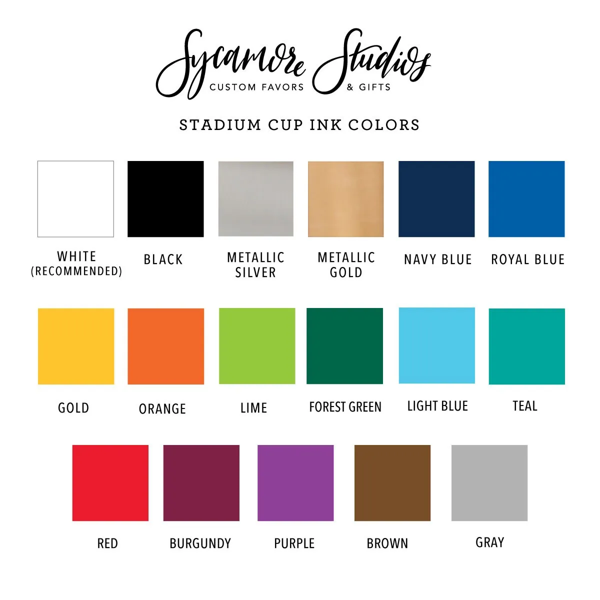 Wedding Crest - Wedding Stadium Cups #70